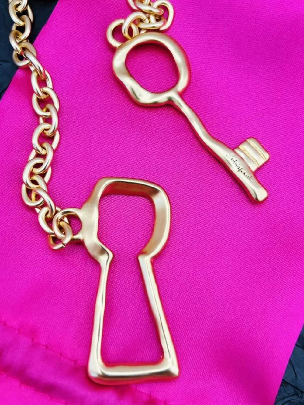 Schiaparelli Long Key Necklace